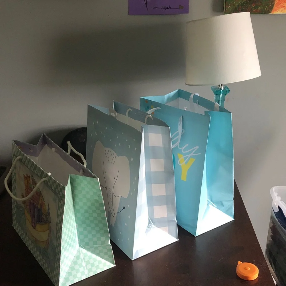 🍄 Elephant & Animals Baby Shower Gift Bag Set